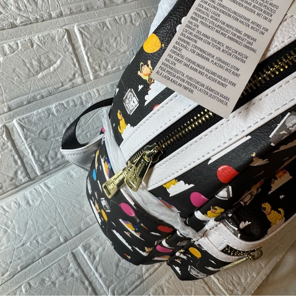 New Disney Parks Loungefly Mini Backpack Movie Up Black & White main image 7